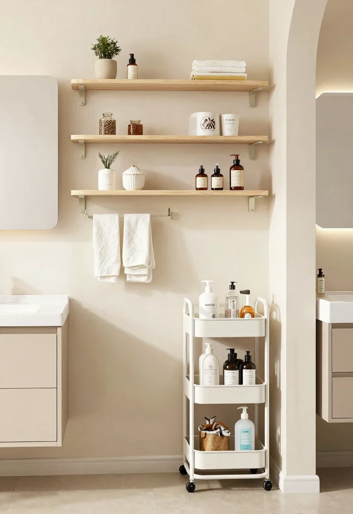 14 Vintage Farmhouse Bathroom Ideas That Work in Small Spaces - 5. Space-Saving Solutions 1