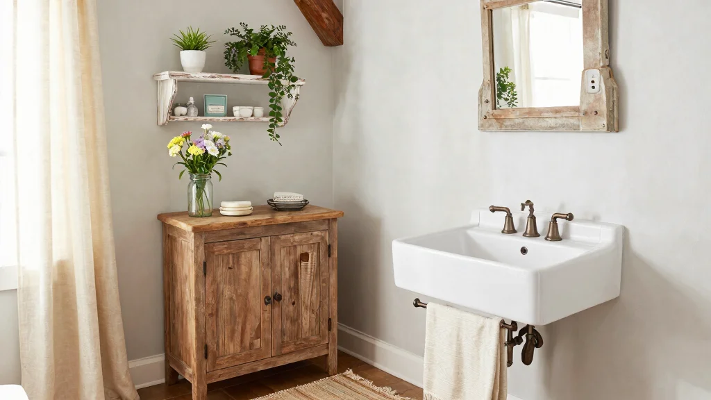 14 Vintage Farmhouse Bathroom Ideas That Work in Small Spaces