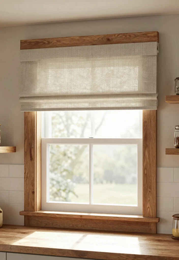 15 Farmhouse Valance Ideas That Hide Ugly Window Frames - 9. Twill Tape Valance 1