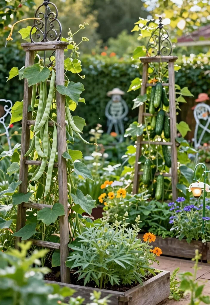 15 Herb Garden Outdoor Ideas That Survive Full Sun - 14. Herb Garden with Decorative Fencing 1