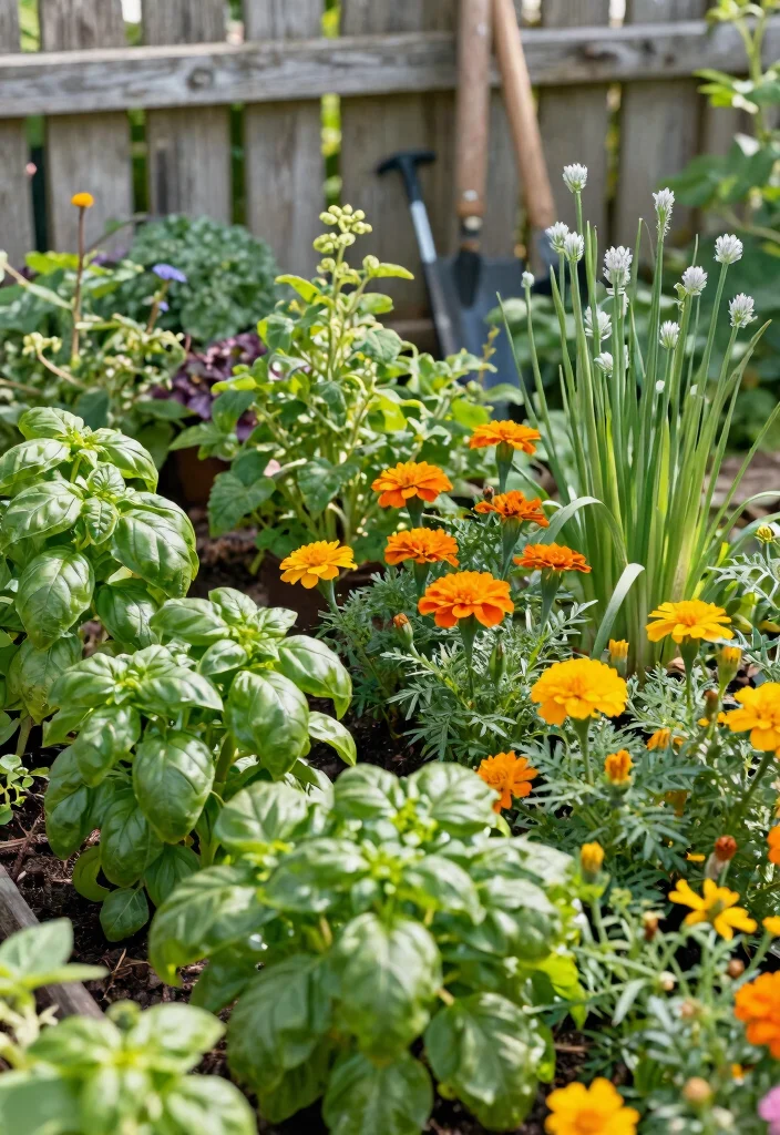 15 Herb Garden Outdoor Ideas That Survive Full Sun - 6. Herb Gardens with Companion Planting 1