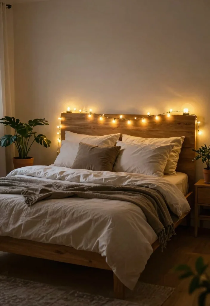 15 Modern Farmhouse Lighting Ideas That Work in Any Room - 9. Decorative Fairy Lights 1