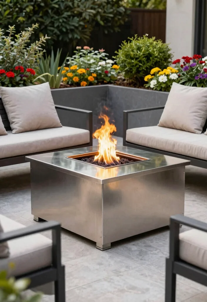 15 Natural Fire Pit Ideas That Blend Into Your Yard - 12. Customizable Steel Fire Pit 1