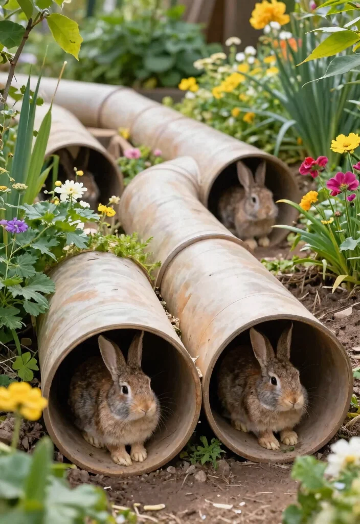 15 Outdoor Rabbit Run Ideas That Stay Safe From Predators - 1. Tunnel Paradise 1