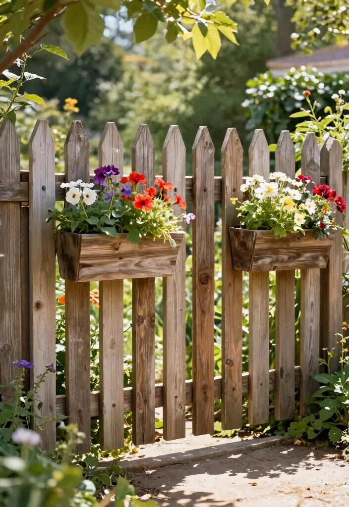 15 Picket Fence Ideas That Add Charm Without Blocking Your Garden View - 2. Rustic Wooden Fence 1