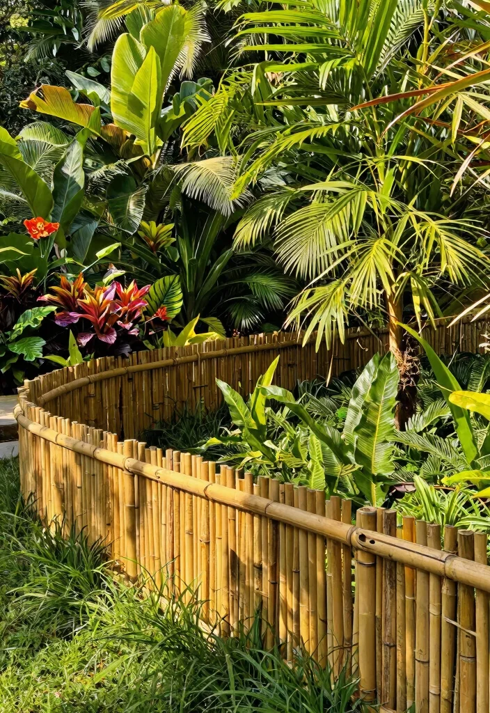 15 Picket Fence Ideas That Add Charm Without Blocking Your Garden View - 9. Bamboo Fencing for a Natural Look 1