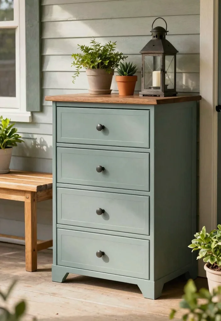 15 Porch Storage Ideas That Hide Clutter and Look Intentional 6 15 Porch Storage Ideas That Hide Clutter and Look Intentional - 6. Drawer-Style Storage 1