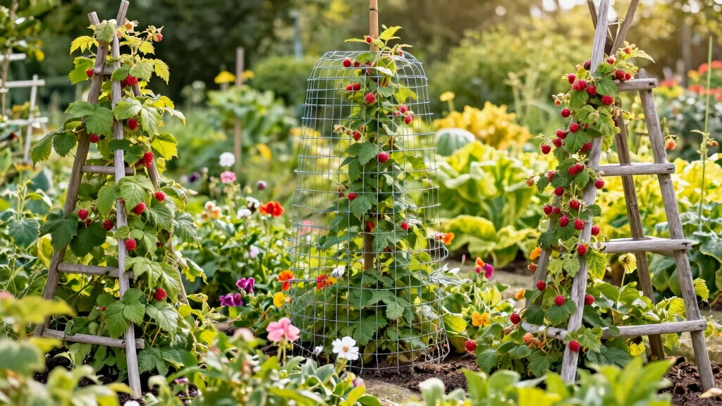 15 Raspberry Trellis Ideas That Keep Berries Off the Ground and Easy to Pick