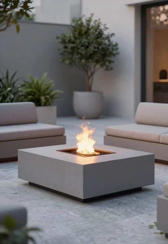 15 Small Fire Pit Ideas That Fit on Apartment Patios and Decks - 13. Minimalist Fire Pit 1